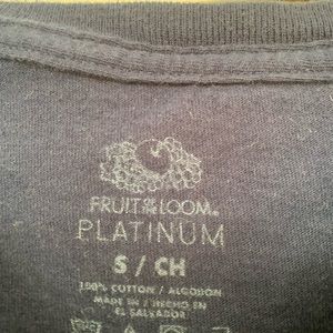 Small Fruit of the Loom Navy Mens T-Shirt
